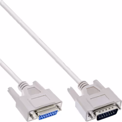 InLine 17740, Beige, DB15, 2 m, VGA (D-Sub), Mâle/Femelle