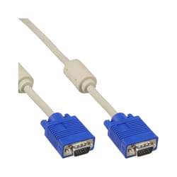 InLine 17717 câble VGA 10 m VGA (D-Sub) Beige
