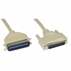 InLine 11442, Beige, 2 m, DB25, C36, Mâle, Mâle