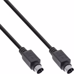 InLine 89950, 2 m, S-Video (4-pin), S-Video (4-pin), Or, Noir, Mâle/Mâle