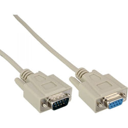 InLine 4043718002702 câble Série Beige 5 m DB-9