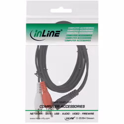 InLine 89939 câble audio 2 m 3,5mm Noir