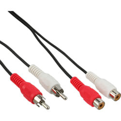 InLine 89934 câble audio 10 m 2 x RCA Noir