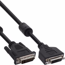 InLine 17773, 2 m, DVI-D, DVI-D, Mâle, Mâle, Noir