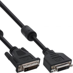 InLine 17773 câble DVI 2 m DVI-D Noir