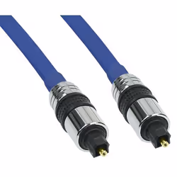 InLine 2m Premium Opto Toslink, Toslink, Mâle, Toslink, Mâle, 2 m, Bleu