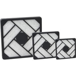 Grille pour ventilateur avec filtre - InLine® - 80x80mm - Amovible - Lavable - Châssis noir inclus