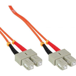 InLine 83501 câble de fibre optique 1 m 2x SC OM2 Orange