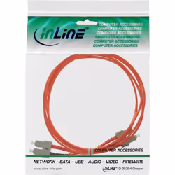 InLine 83501 câble de fibre optique 1 m 2x SC OM2 Orange