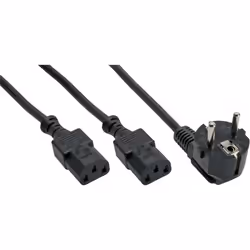 InLine 4043718012886, 1,8 m, Prise d'alimentation type F, Coupleur 2 x C13