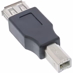 InLine 33442, USB 2.0 A female, USB 2.0-B M, Beige