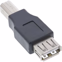 InLine 33442 changeur de genre de câble USB 2.0 A female USB 2.0-B M Beige