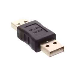 InLine 33441 changeur de genre de câble USB 2.0 A male USB 2.0 A Beige