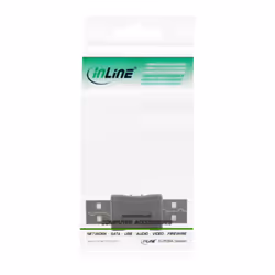 InLine 33441 changeur de genre de câble USB 2.0 A male USB 2.0 A Beige