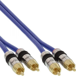 InLine 4043718018215 câble audio 15 m 2 x RCA Noir