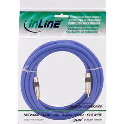 InLine 4043718018260 câble audio 3 m RCA Bleu