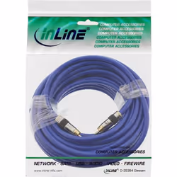 InLine 4043718018307 câble audio 20 m RCA Bleu