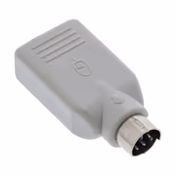 InLine 33103, PS/2 male, USB A, Beige