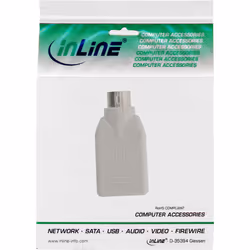 InLine 33103 changeur de genre de câble PS/2 male USB A Beige