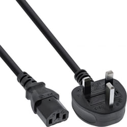 InLine 4043718022748 câble électrique Noir 1,8 m BS 1363 Coupleur C13