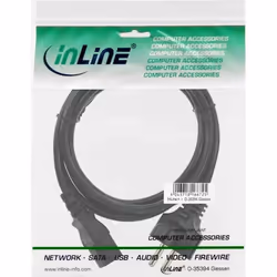 InLine 4043718023011 câble électrique Noir 1,8 m Coupleur C13 CEE7/7