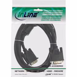 InLine 4043718023325 câble DVI 3 m DVI-D Noir