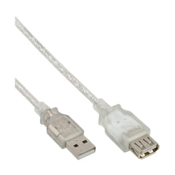 InLine 34603 câble USB 3 m USB A Transparent