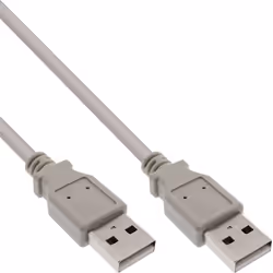 InLine 34305H, 0,5 m, USB A, USB A, Mâle/Mâle, 480 Mbit/s, Beige