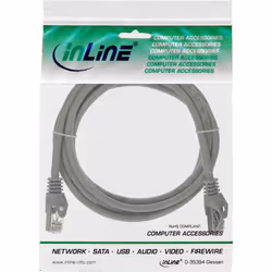 InLine 72533 câble de réseau Gris 0,3 m Cat5e SF/UTP (S-FTP)