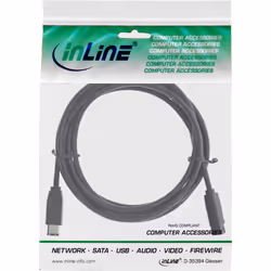 InLine 36903 câble firewire 3 m Noir