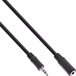 InLine 99937, 3,5mm, Mâle, 3,5mm, Femelle, 10 m, Noir