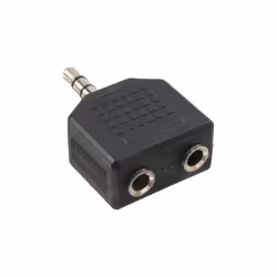 InLine 99301, 3.5mm jack female, 2x 3.5mm, Noir