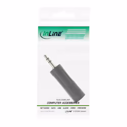 InLine 99303 changeur de genre de câble 3.5mm jack male 6.3mm F Noir