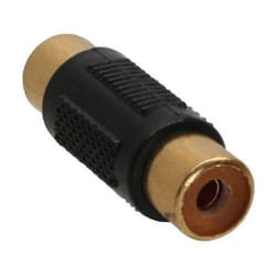 InLine 99315 changeur de genre de câble Cinch female RCA Noir, Or