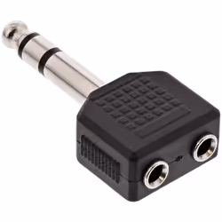 InLine 99304, 3.5mm jack female, 2x3.5mm, Noir