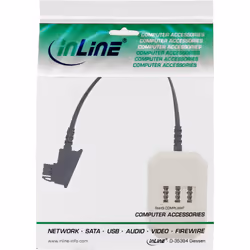 InLine 69905 câble de téléphone 0,2 m Beige