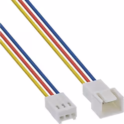 InLine 33328L, 0,6 m, Molex (3-pin), Molex (3-pin), Mâle, Femelle, Droit