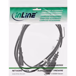 InLine 4043718032655 câble électrique Noir 1,8 m BS 1363 Coupleur C7
