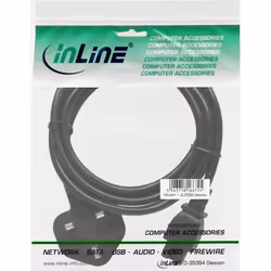 InLine 4043718032662 câble électrique Noir 2 m BS 1363 Coupleur C5