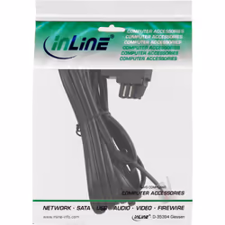 InLine 18819B câble de téléphone 6 m Noir