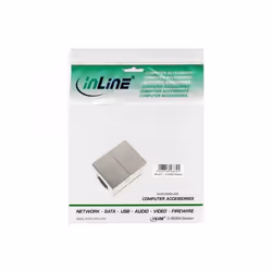 InLine 4043718041084 connecteur de fils 2x RJ45 Argent