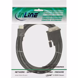 InLine 4043718042746 câble vidéo et adaptateur 5 m HDMI Type A (Standard) DVI Noir