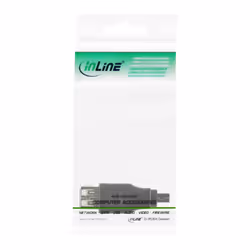 InLine 33500A changeur de genre de câble USB 2.0 A male mini-5p USB 2.0 F Noir