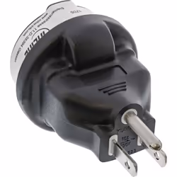 InLine 16705, NEMA 1-15 3pin male (USA/Canada), F, Noir