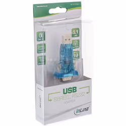 InLine 4043718053391 changeur de genre de câble USB 1.1 VGA Bleu