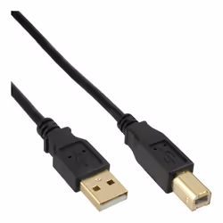 InLine 34518S, 2 m, USB A, USB B, Mâle/Mâle, 480 Mbit/s, Noir