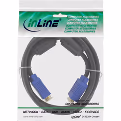 InLine 17745S câble VGA 5 m VGA (D-Sub) Noir