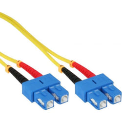 InLine 4043718056415 câble de fibre optique 2 m SC OS2 Jaune