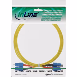 InLine 4043718056415 câble de fibre optique 2 m SC OS2 Jaune