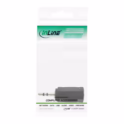 InLine 99308 changeur de genre de câble 2.5mm jack male 3,5mm Noir